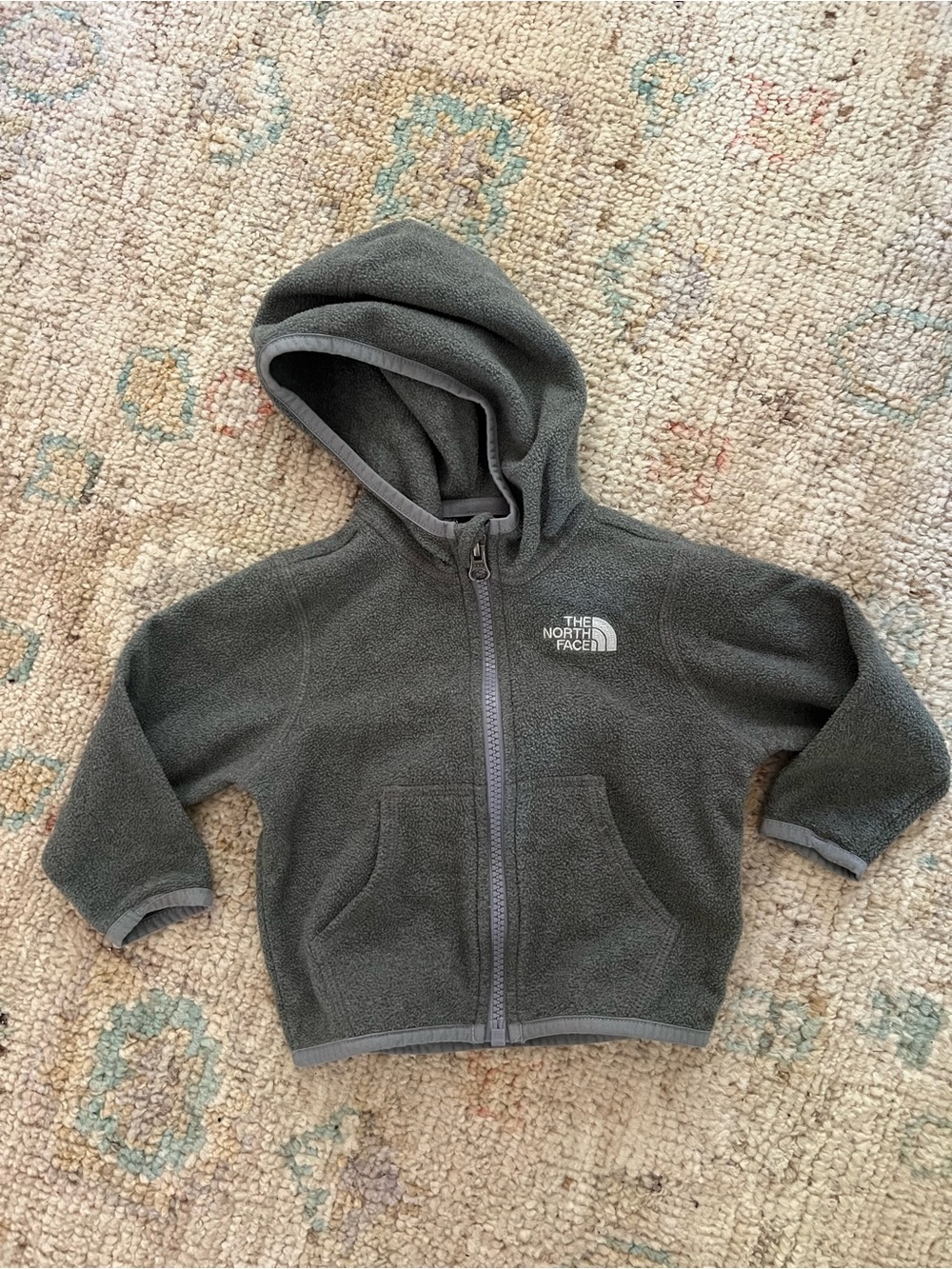 The North Face Baby Glacier Full Zip Fleece Hoodie Gray 6–12 Months